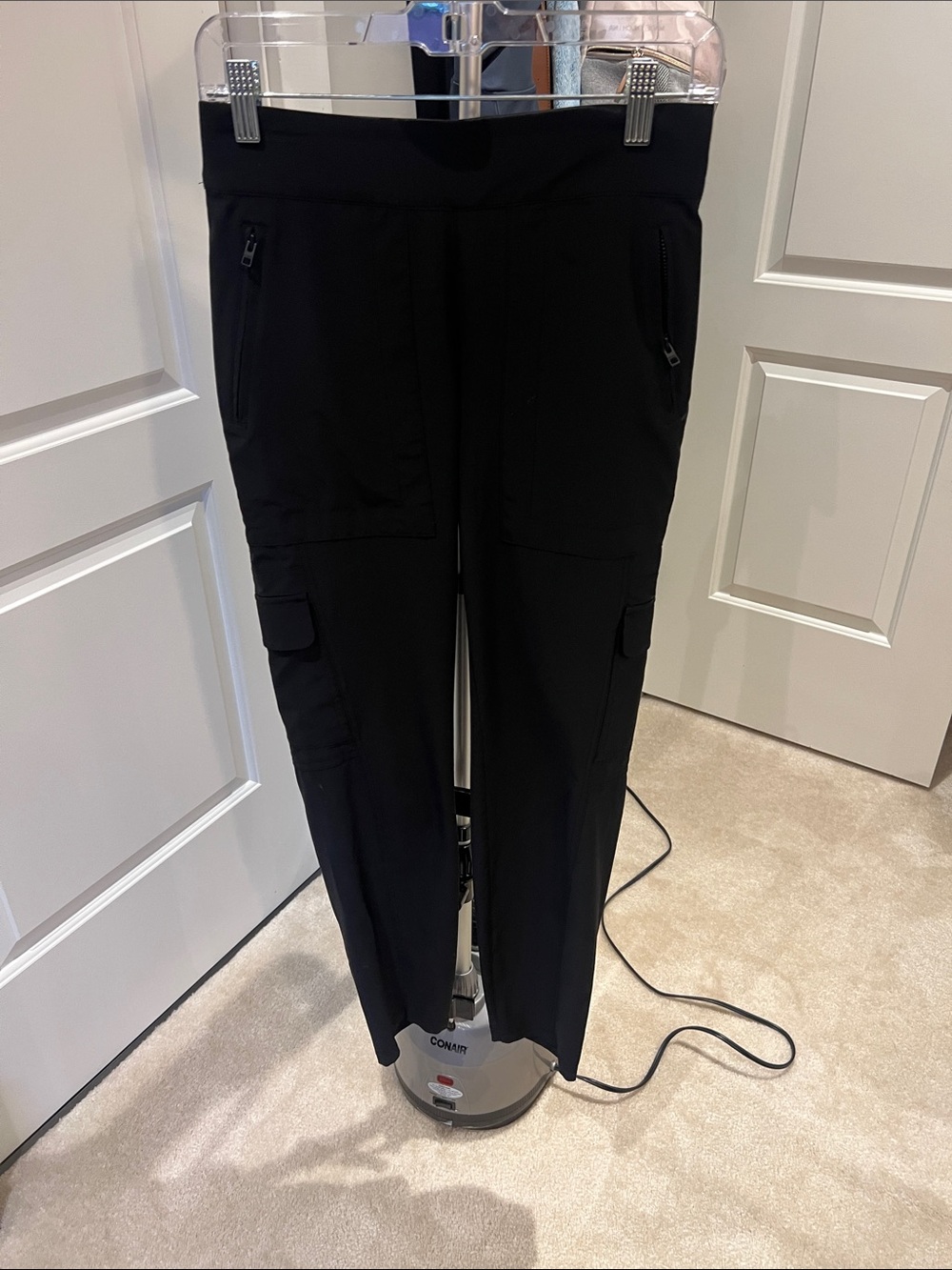 Athleta Black Track Pants with Zip Pockets